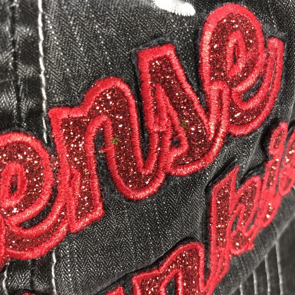LIPSENSE JUNKIE HAT CAP WOMENS ONE SIZE FITS MOST SPARKLE GLITTER OSFM ADJUST - Picture 5 of 12
